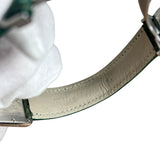 Cartier Must de Tank Green Croc Strap White Dial