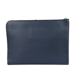 Coach Navy Pebbled Leather Laptop Case