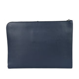 Coach Navy Pebbled Leather Laptop Case