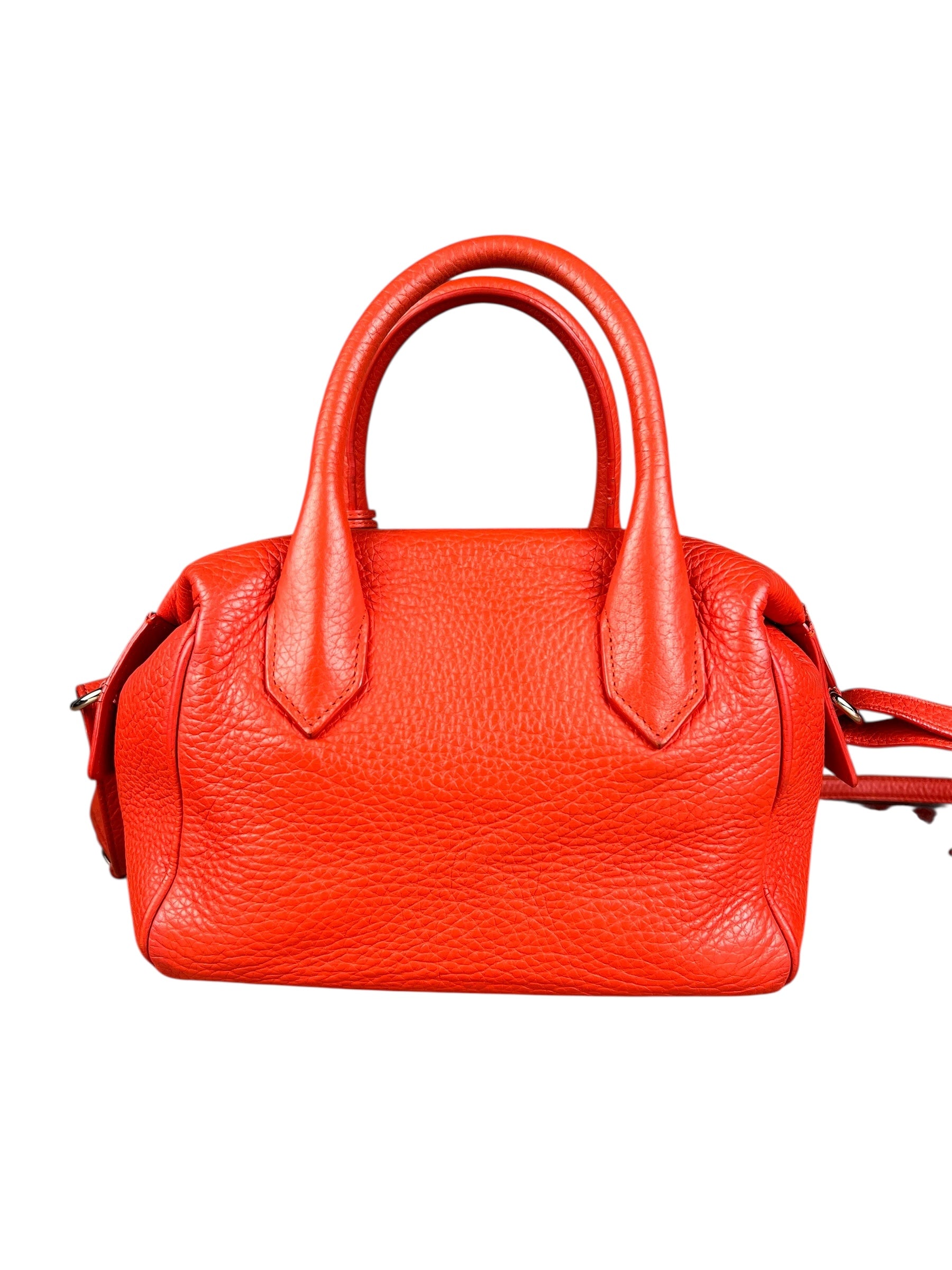 Balenciaga Red Leather Infanta Mini Boston Bag