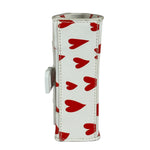 Balenciaga White Leather Hourglass Heart Nano Two-Way Bag
