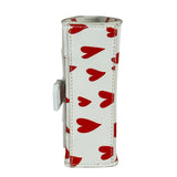 Balenciaga White Leather Hourglass Heart Nano Two-Way Bag