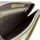 YSL Vintage Grey Leather Travel Pouch