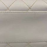 Chanel White CC Lambskin Wild Stitch Handbag 2003