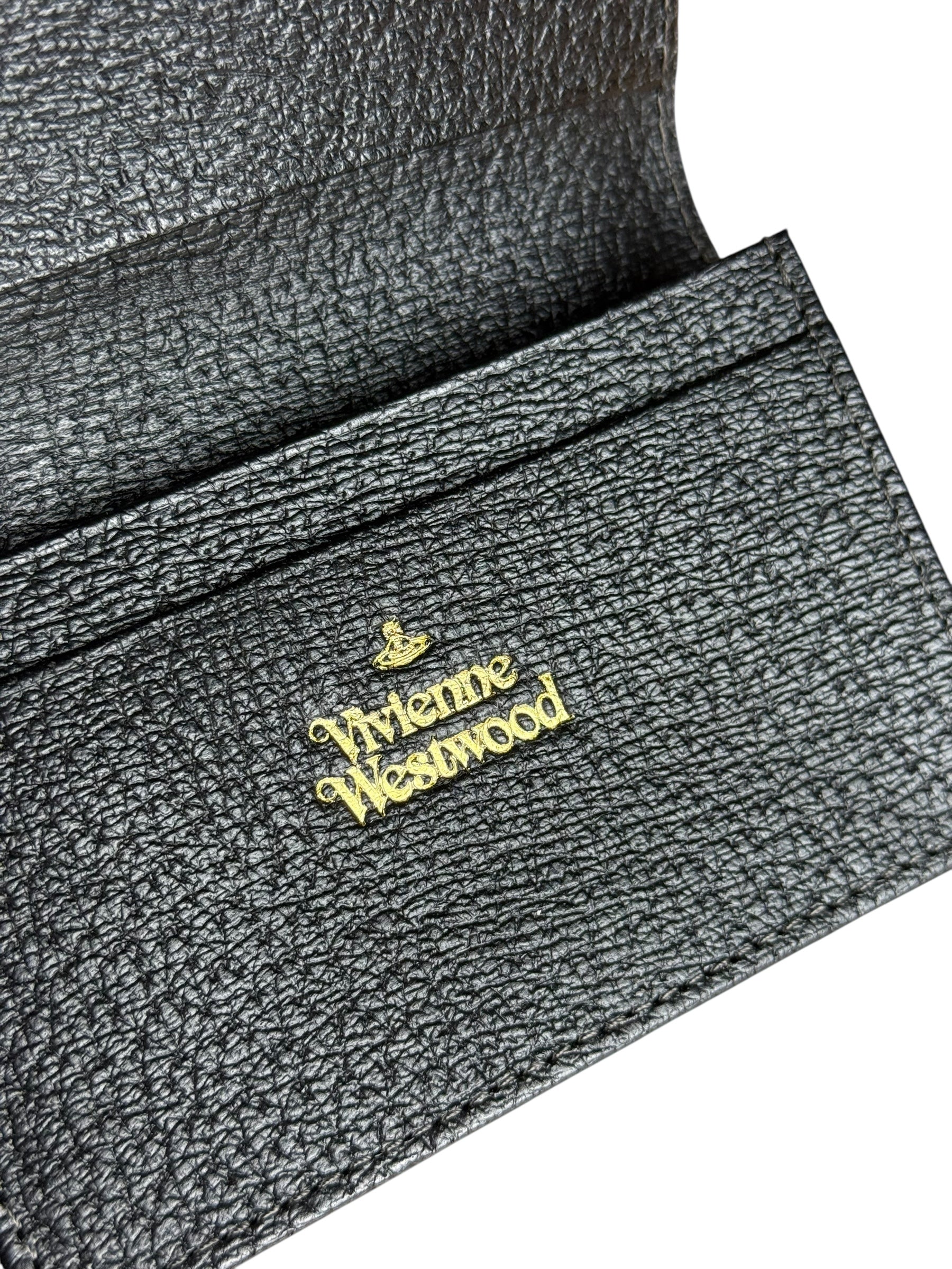 Vivienne Westwood Leather Orb Emblem Card Case