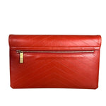 Chanel Chevron Quilted Envelope Clutch