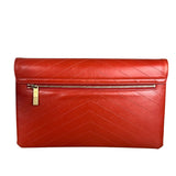 Chanel Chevron Quilted Envelope Clutch