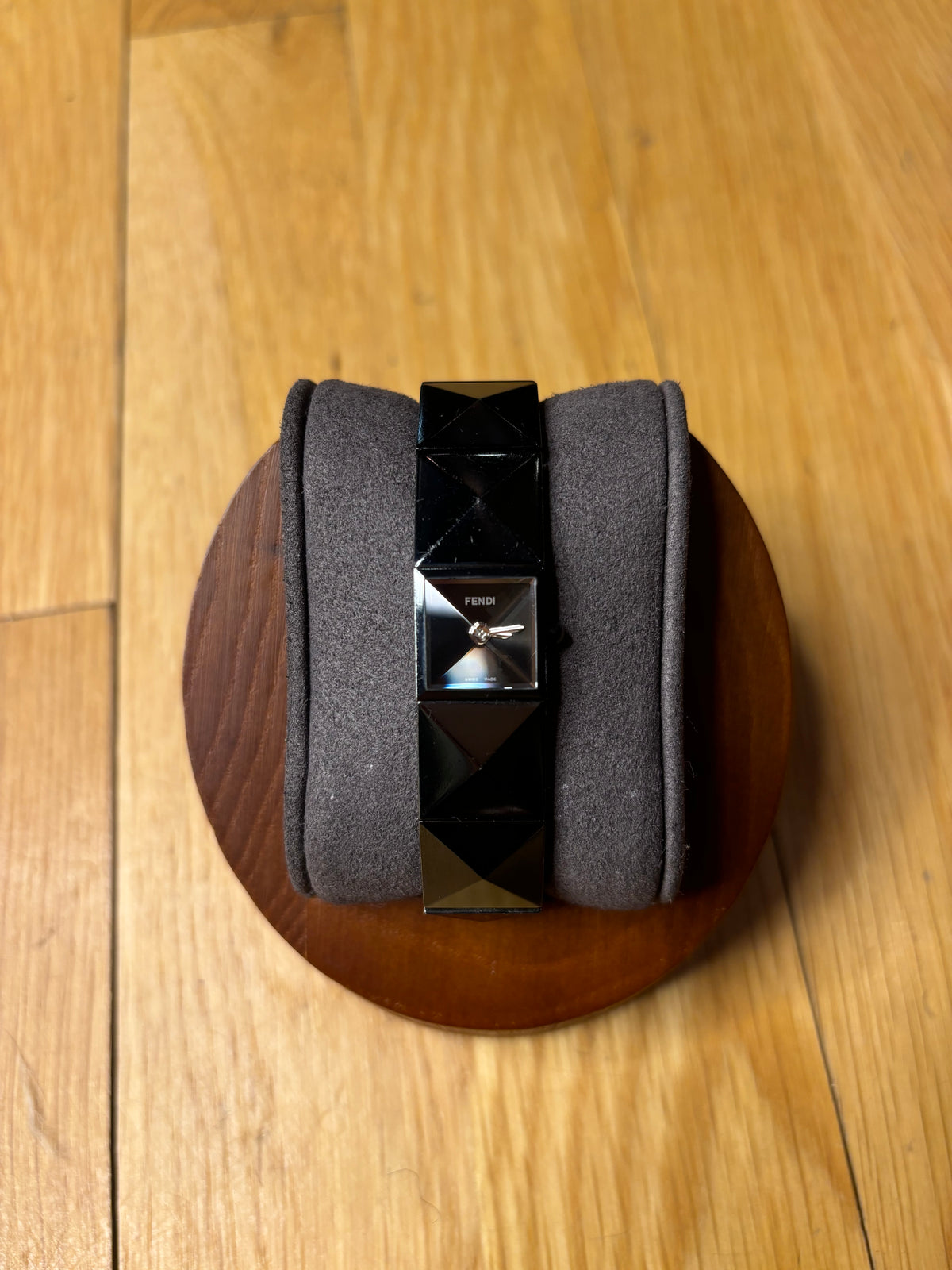 Fendi Black 4270L Ion Plated Geometric Watch