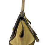 Celine Tri-Color Beige Leather/Suede Trapeze Medium Two-Way Bag