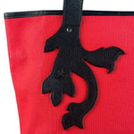 Vivienne Westwood Red Canvas Tote Bag