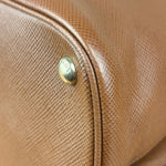 Prada Vintage Brown Leather Top Handle Bag