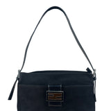 Fendi Vintage Black Mamma Baguette Shoulder Bag