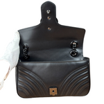 Gucci Black GG Marmont Small Shoulder Bag