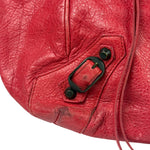 Balenciaga Red Leather Le City Tote