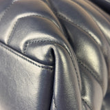 Yves Saint Laurent Navy Blue LouLou Medium Shoulder Bag