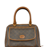 Bally Vintage Leather Coated Monogram Handbag