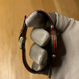 Gucci White & Red Circle Dial Red Strap