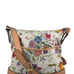 Gucci Vintage Leather/Canvas Blooms Crossbody