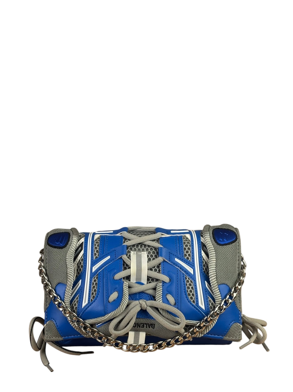 Balenciaga Blue/Grey Leather Trim Sneakerhead Phone Holder
