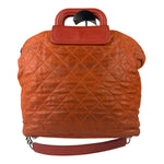Chanel Orange Quilted Leather Large In The Mix Shopping Two-Way Tote 2011