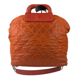 Chanel Orange Quilted Leather Large In The Mix Shopping Two-Way Tote 2011
