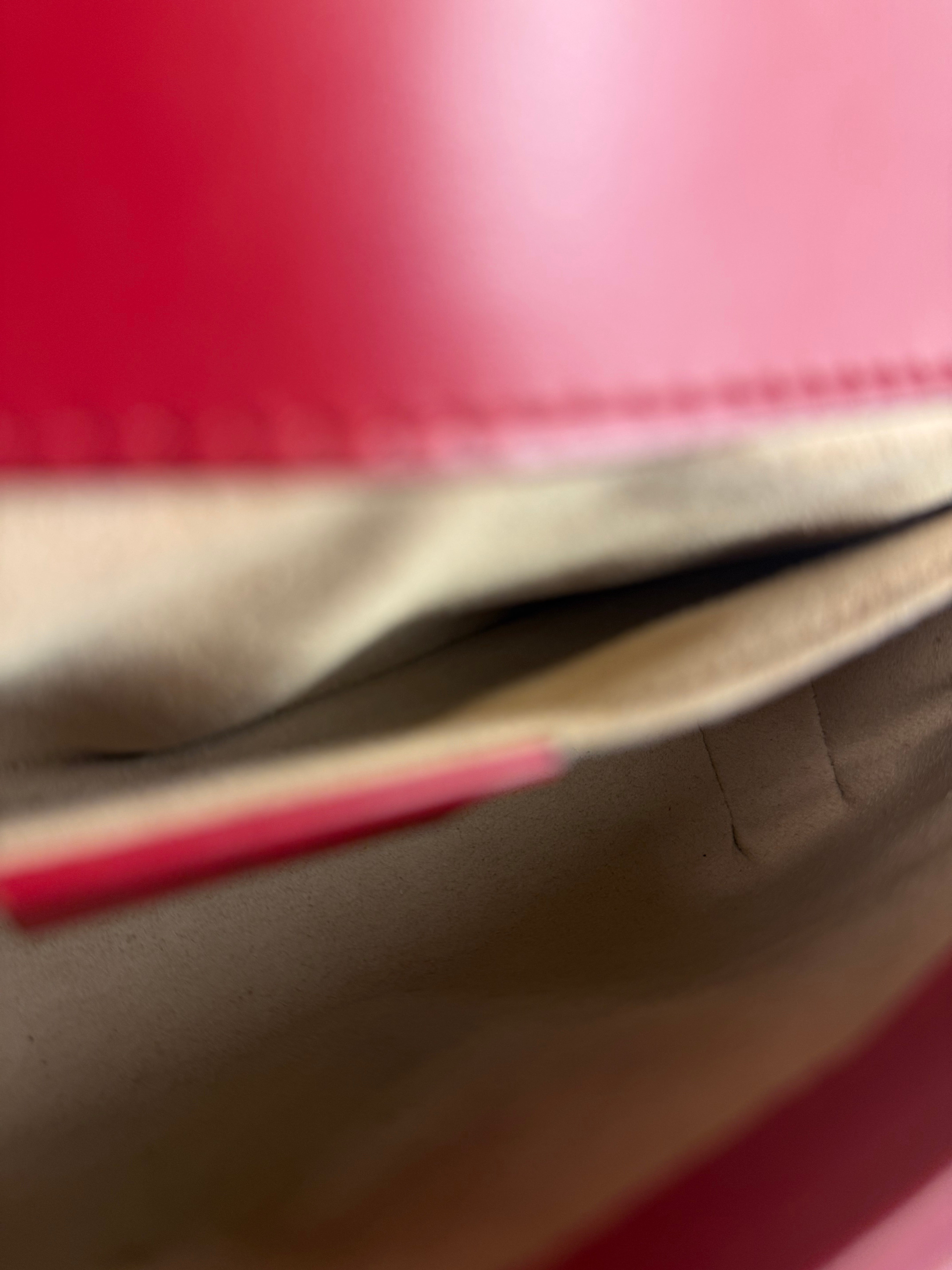 Gucci GG Red Marmont Matelasse Shoulder Bag
