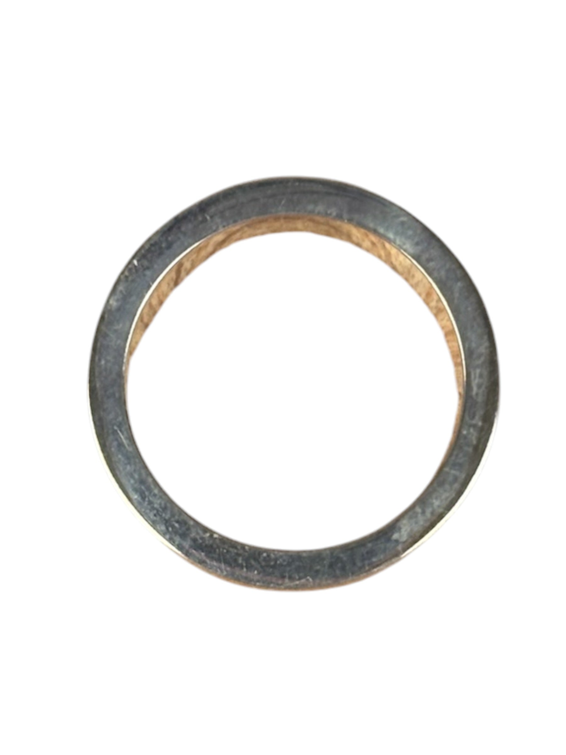 Gucci Silver Wide Flat Subtle Brushed Ring