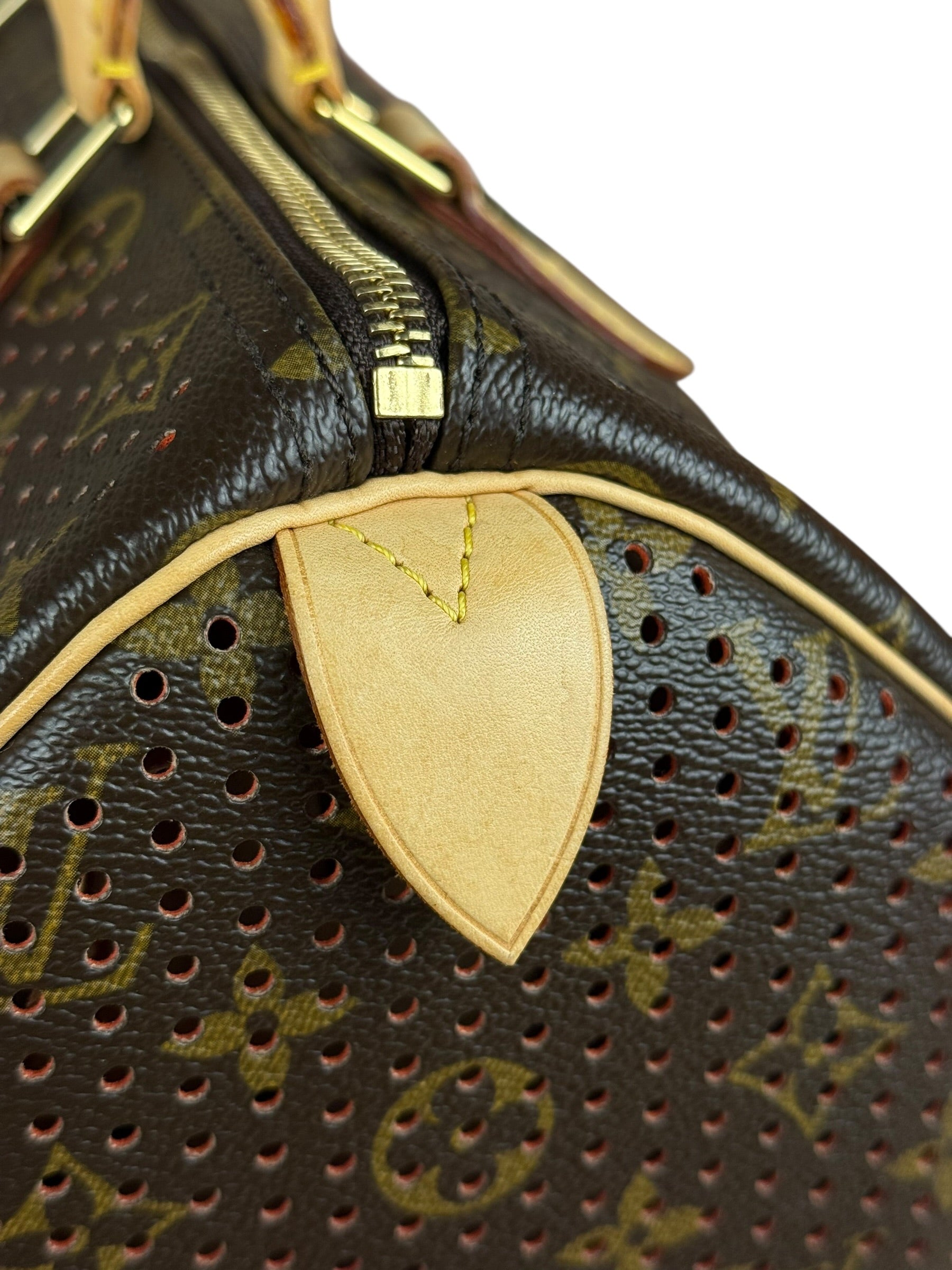 Louis Vuitton Perforated Monogram Speedy 30 Orange