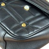 Gucci Black Pearly GG Marmont Flap Bag