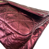 Chanel Patent Burgundy Quilted Leather 2.55 Reissue Double Flap Bag 2008