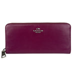 Coach Plum Long Zip Wallet