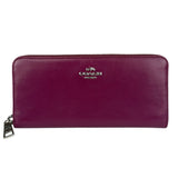 Coach Plum Long Zip Wallet