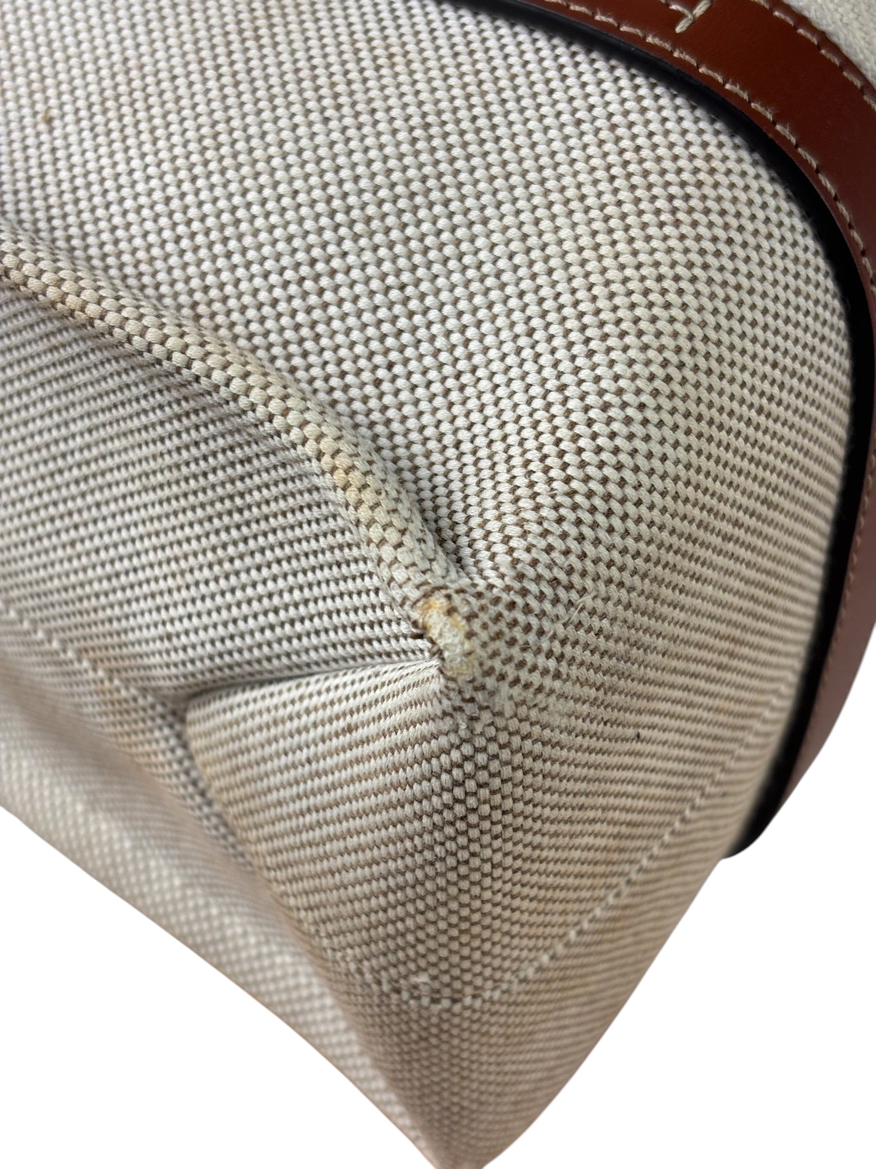 Chloé Canvas Beige/Brown Medium Woody Tote