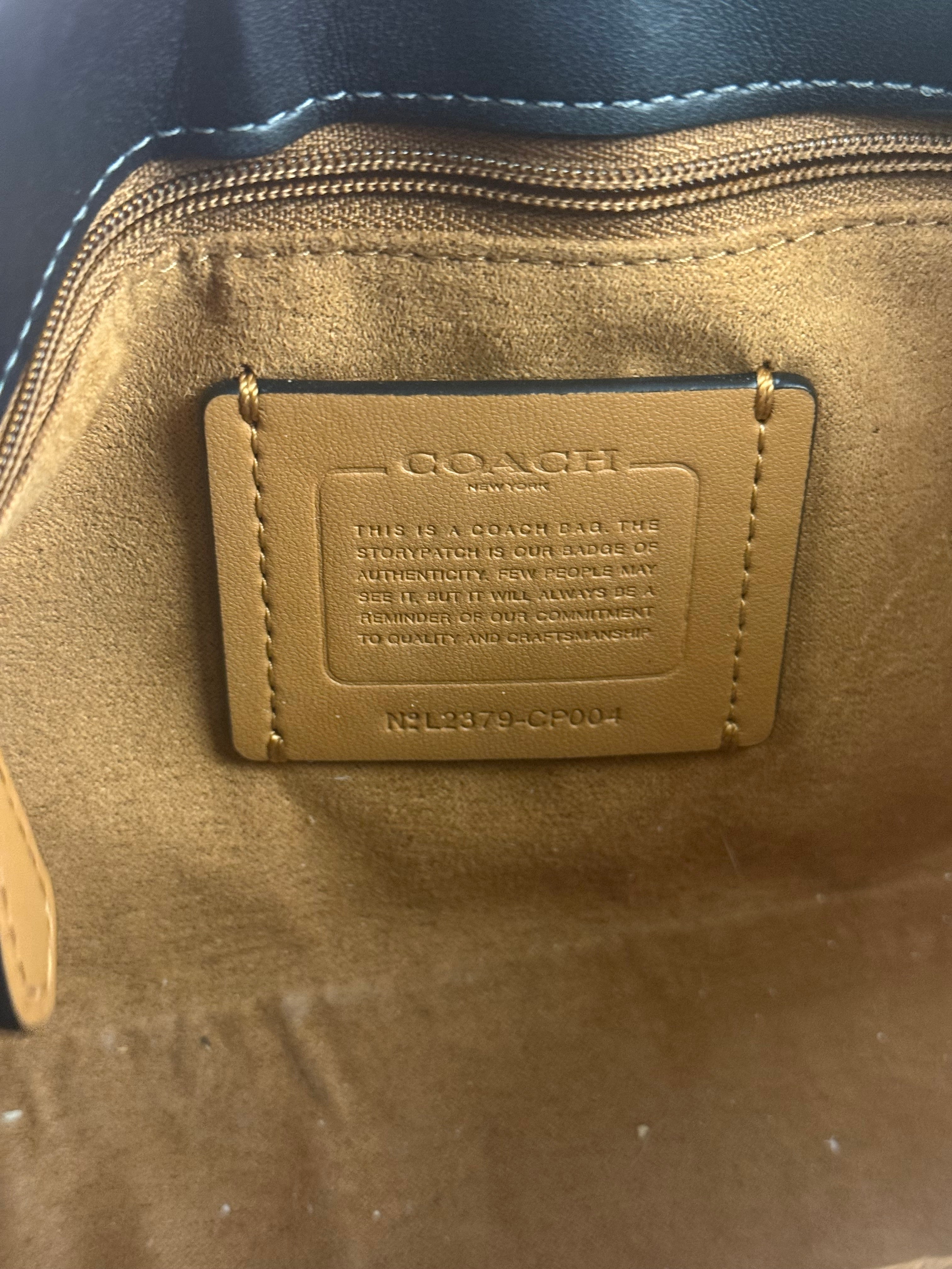 Coach Black Leather Eliza Shoulder Bag