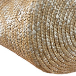 Balenciaga Raffia Woven/Leather Trim Beach Tote