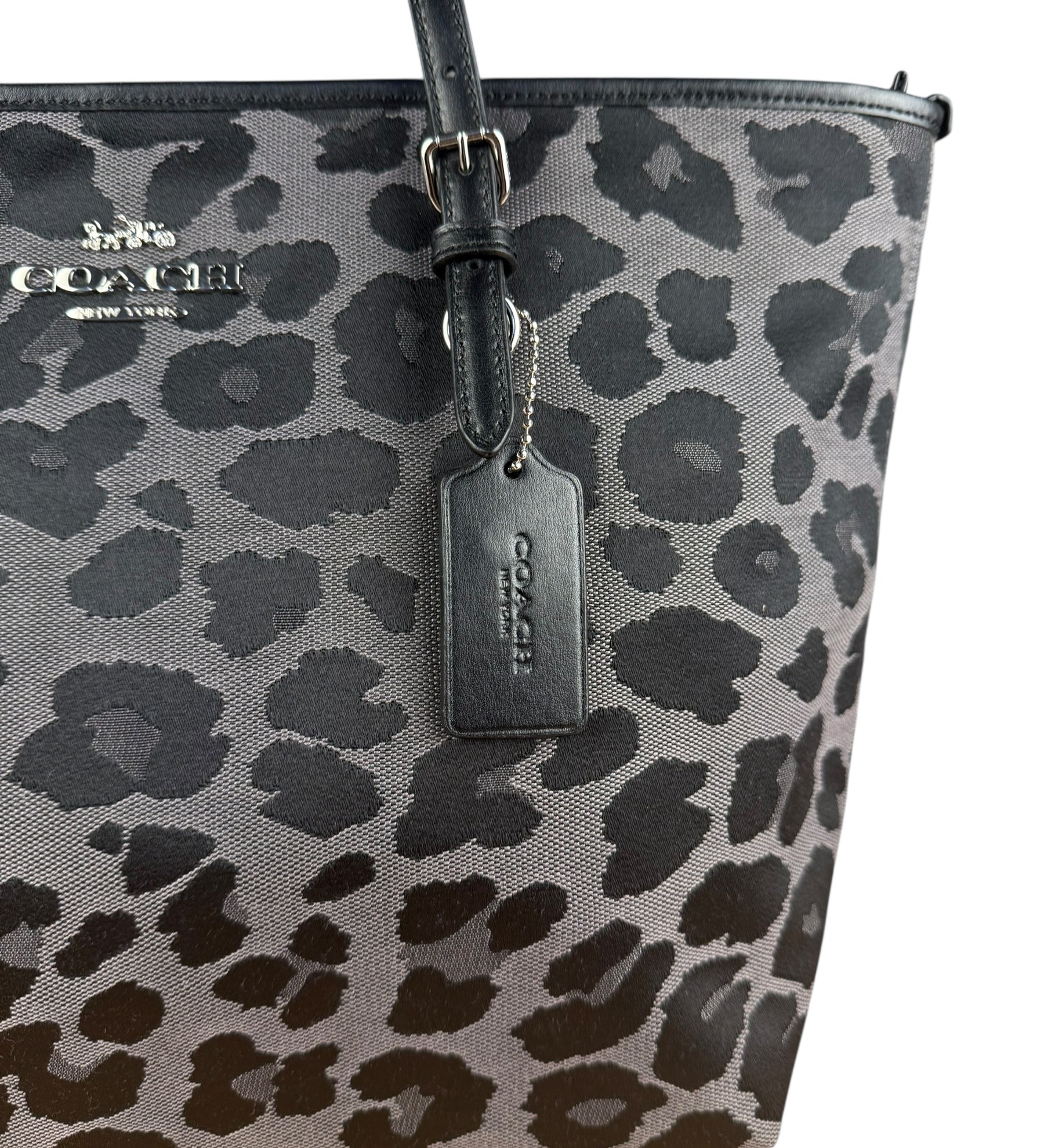 Coach Leopard Print Tote Bag