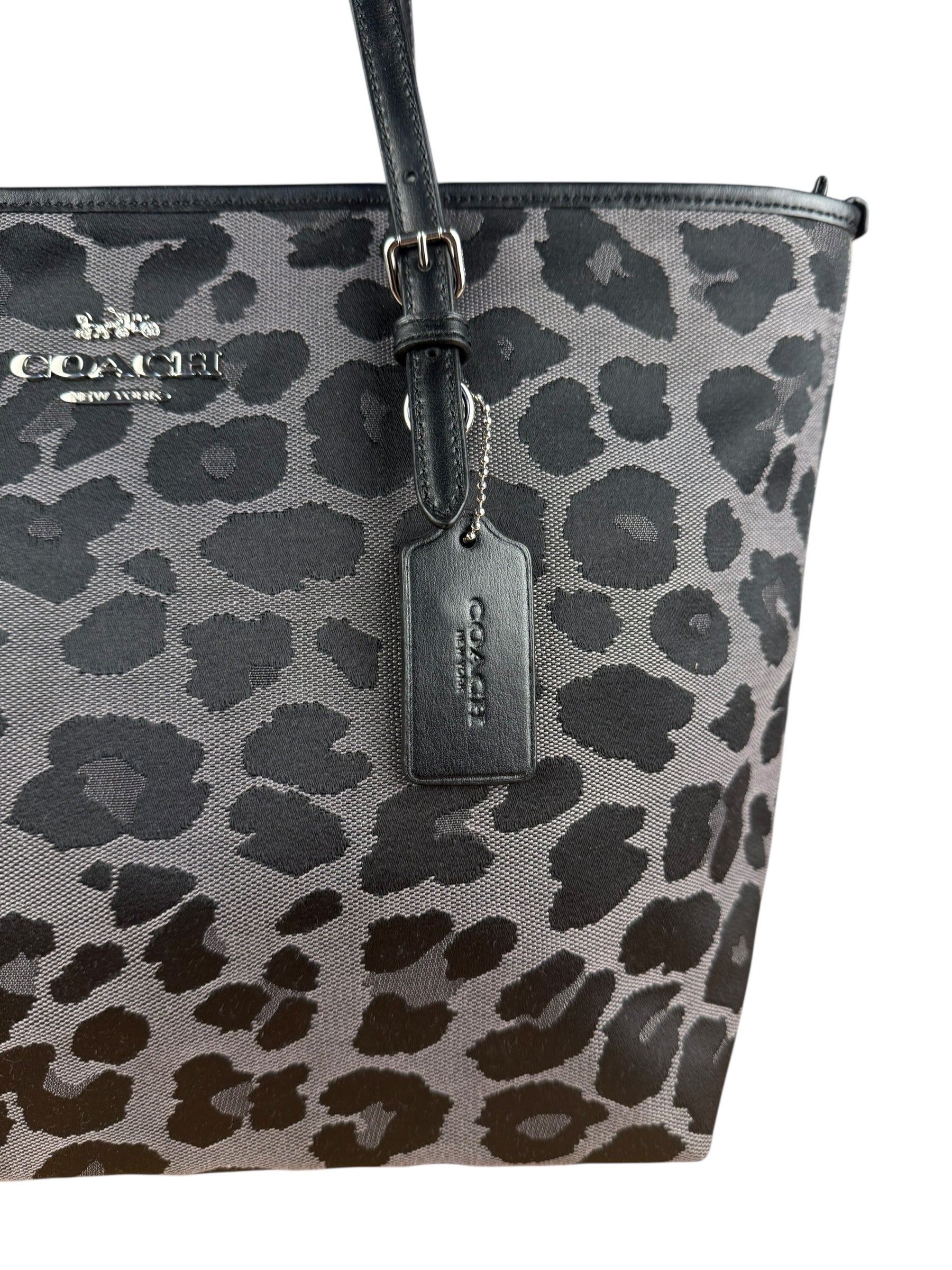 Coach Leopard Print Tote Bag