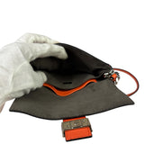 Fendi Orange Leather Mini Baguette