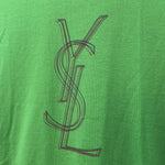 YSL Vintage Green Multi Logo Baby Tee