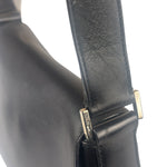 Ferragamo Vintage Black Leather Flap Shoulder Pochette