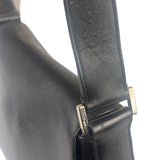 Ferragamo Vintage Black Leather Flap Shoulder Pochette