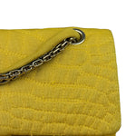Chanel Crocodile Quilted Jersey Flap Shoulder Bag 2006
