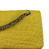 Chanel Crocodile Quilted Jersey Flap Shoulder Bag 2006