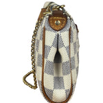 Louis Vuitton Damier Azur Eva Clutch Shoulder Bag