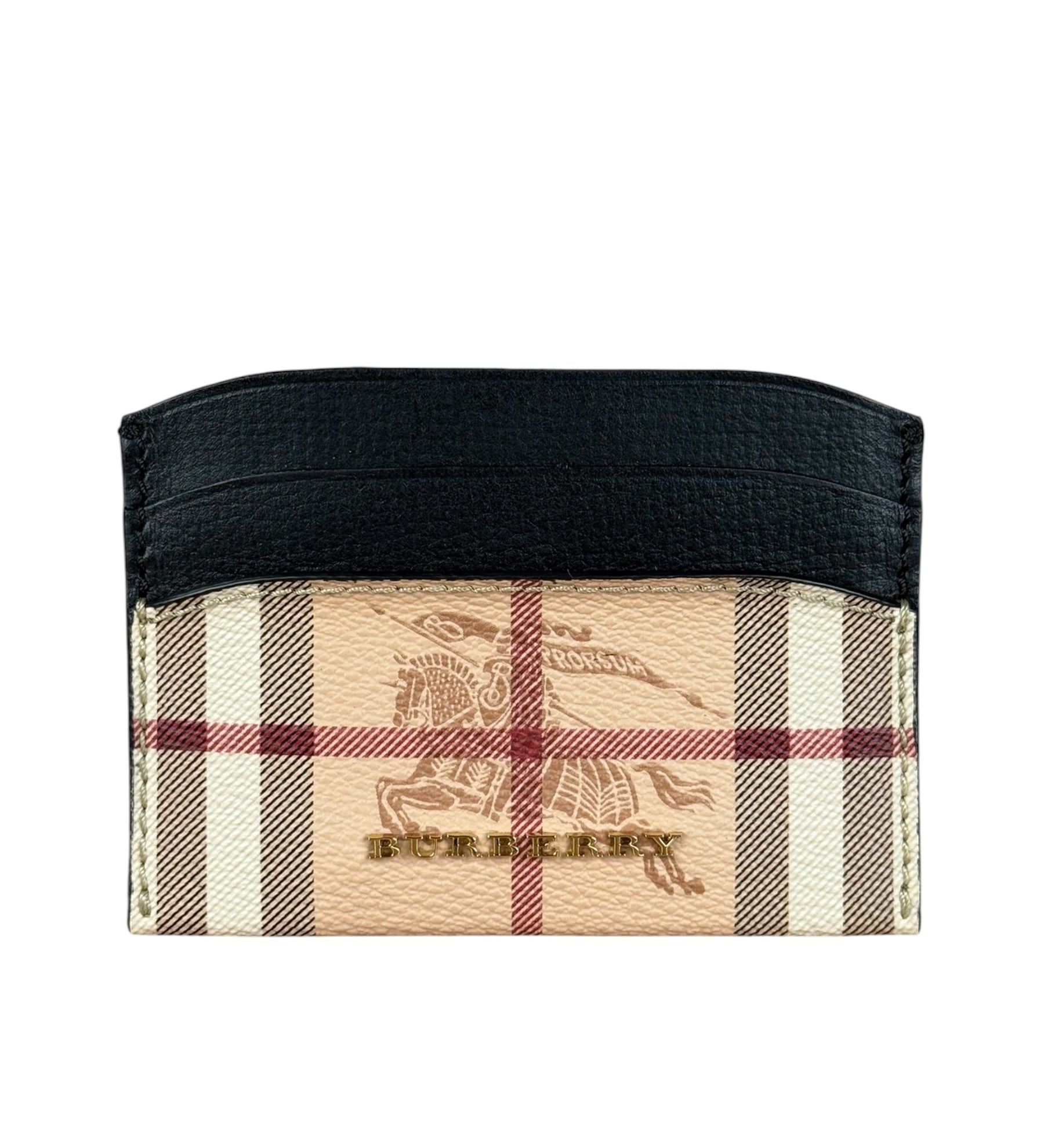 Burberry Nova Check Leather Card Holder