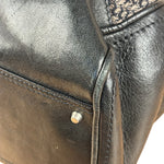 Chloe Black Tweed Leather Paddington Shoulder Bag