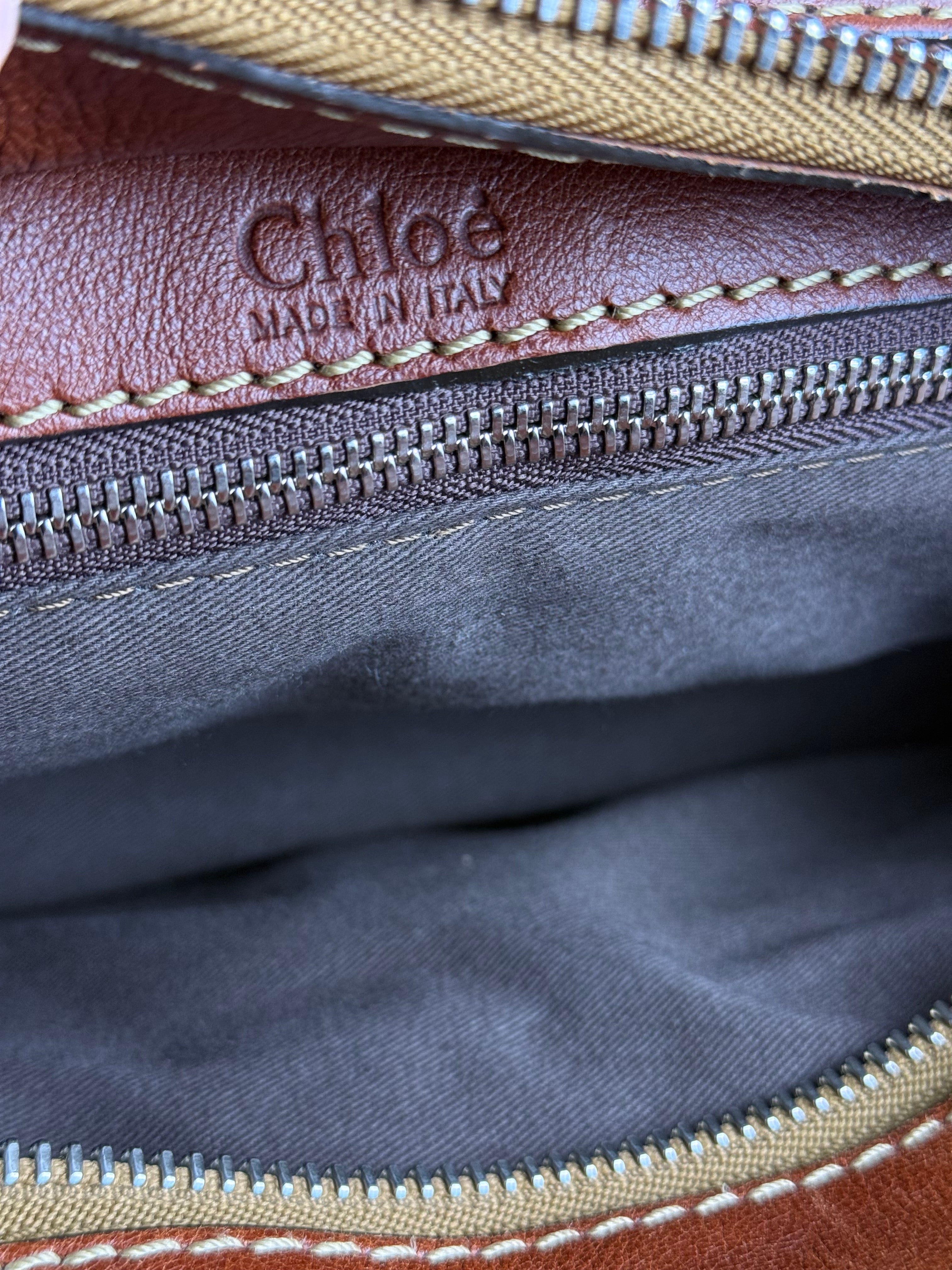 Chloé Vintage Edith Leather Tan Shoulder Bag