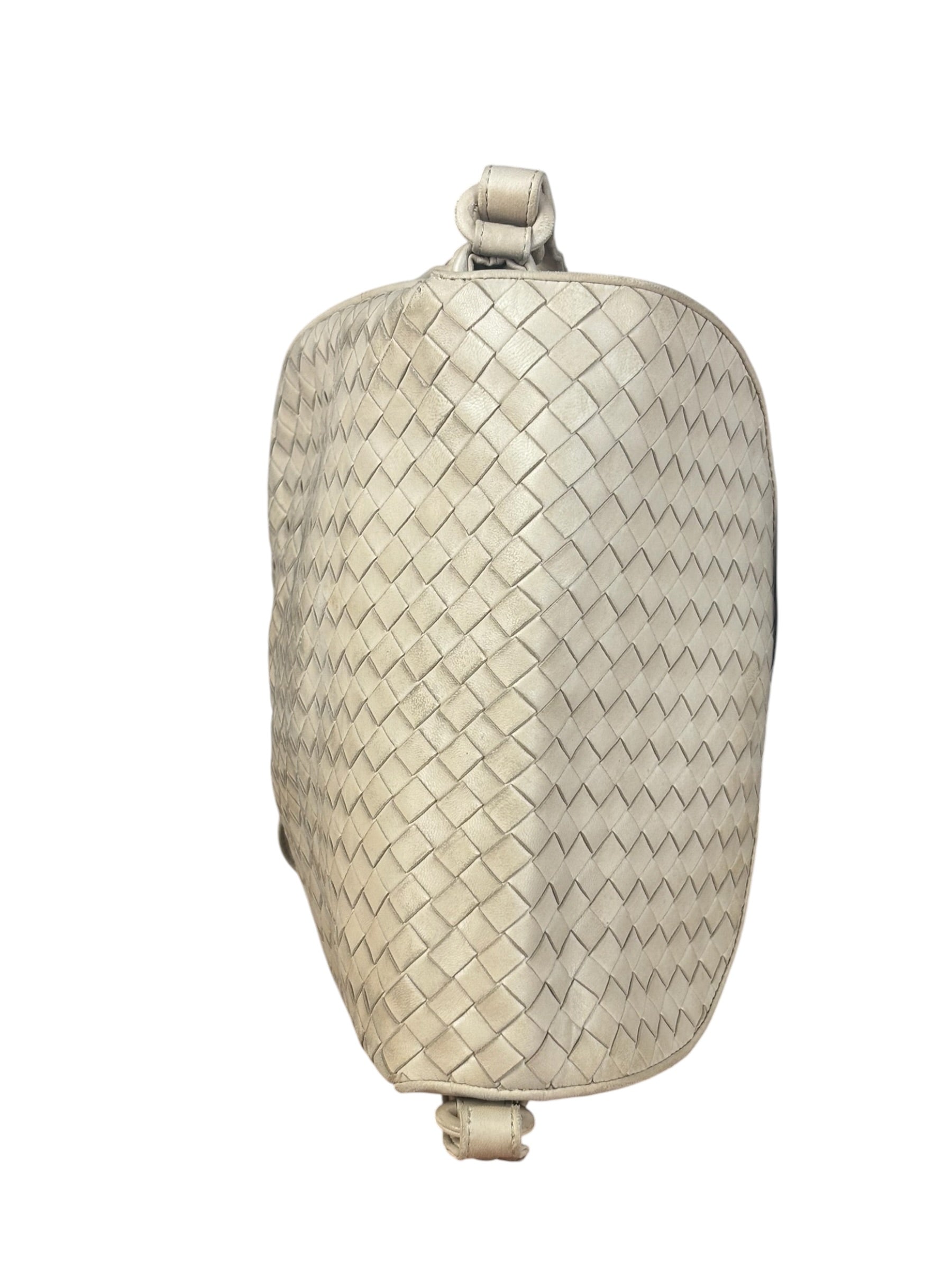 Bottega Veneta Vintage Beige Intrecciato Crossbody