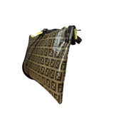Fendi Vintage PVC Coated FF Shoulder Pochette