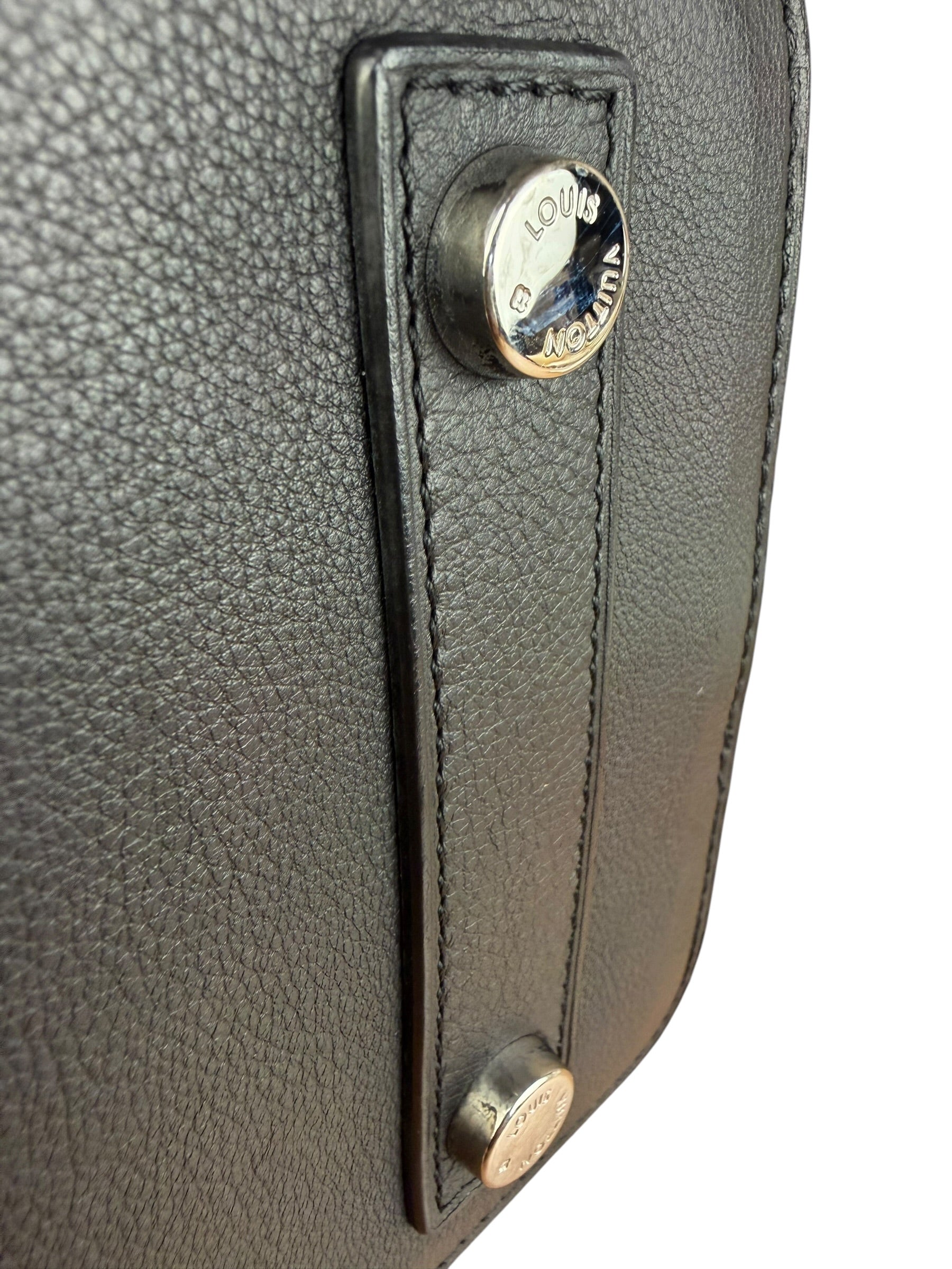 Louis Vuitton Limited Edition Black Monogram Transparence Lockit Hand Bag